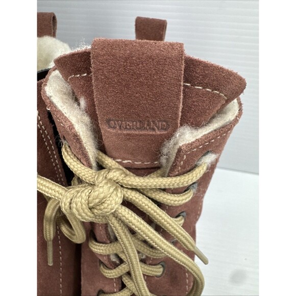 Overland Women’s Bree Wool Lined Water Resistant Leather Suede Boots Sz 37/6.5-7 - Picture 6 of 12